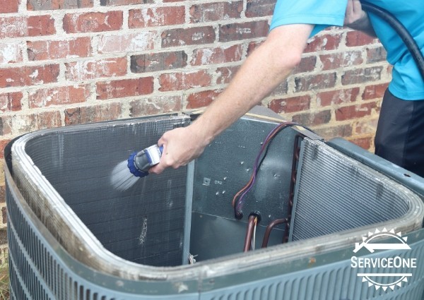 Cleaning your AC’s condener coils