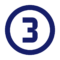 A blue 3