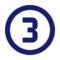 A blue 3